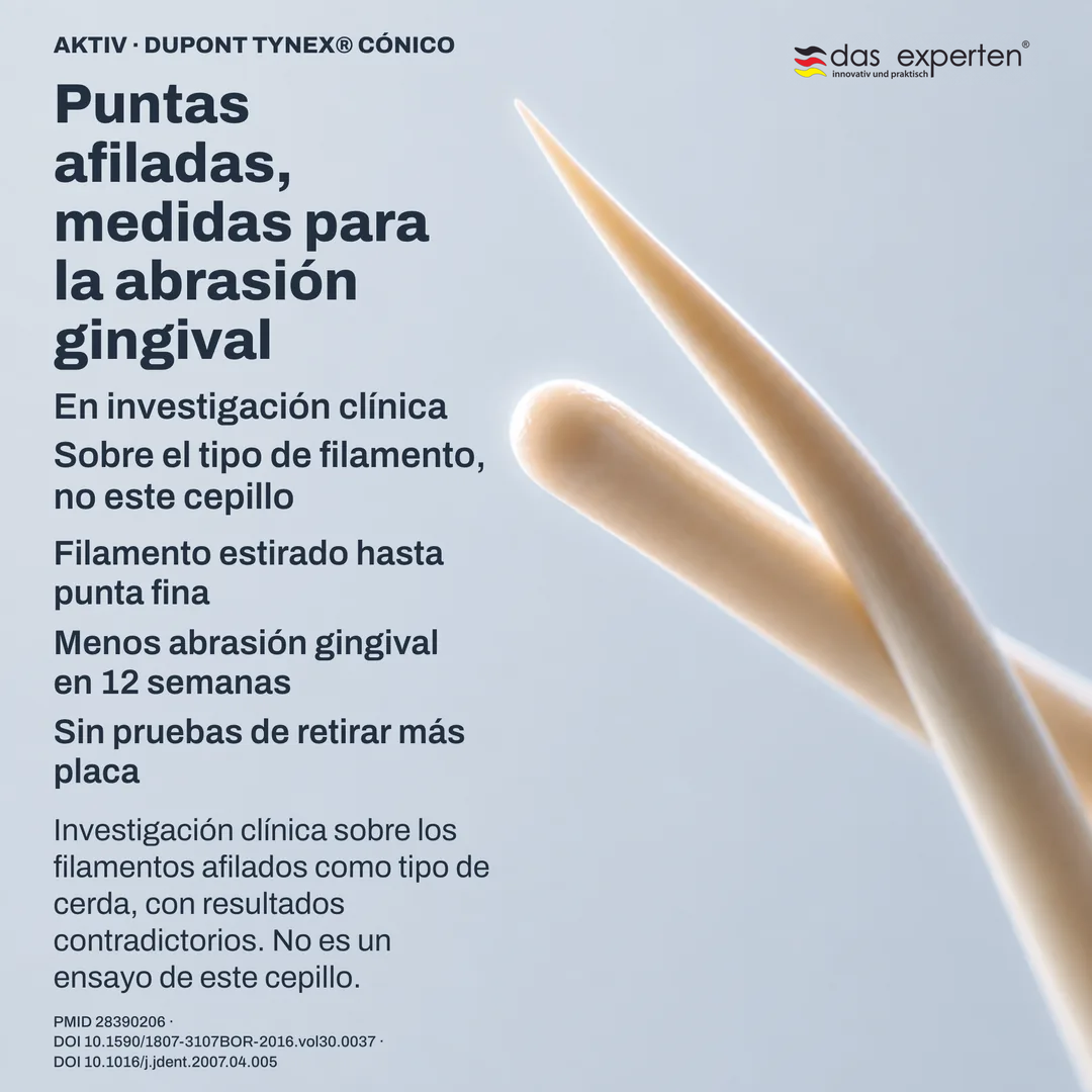 Estudio de geometría: un perfil de punta afilada junto a uno de punta redondeada, esquemas a escala no literal