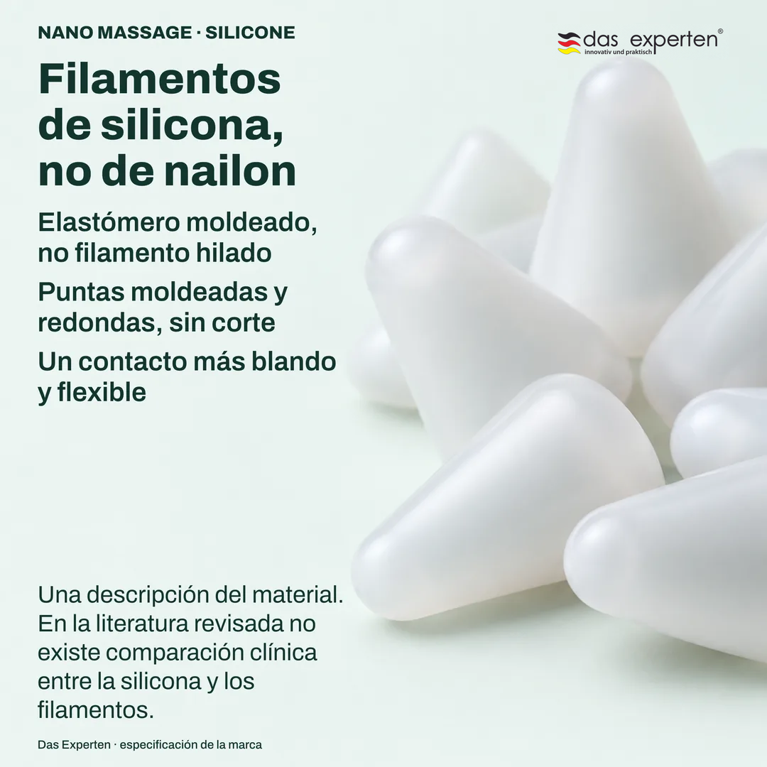 Estudio de textura de puntas de elastómero moldeado a escala no literal: la superficie del material y su extremo redondeado