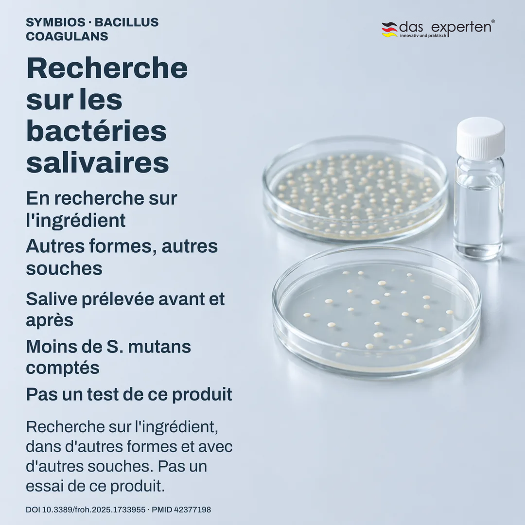 Scène de laboratoire : échantillons de salive et boîtes de culture étiquetés, recherche sur l'ingrédient, pas sur ce produit