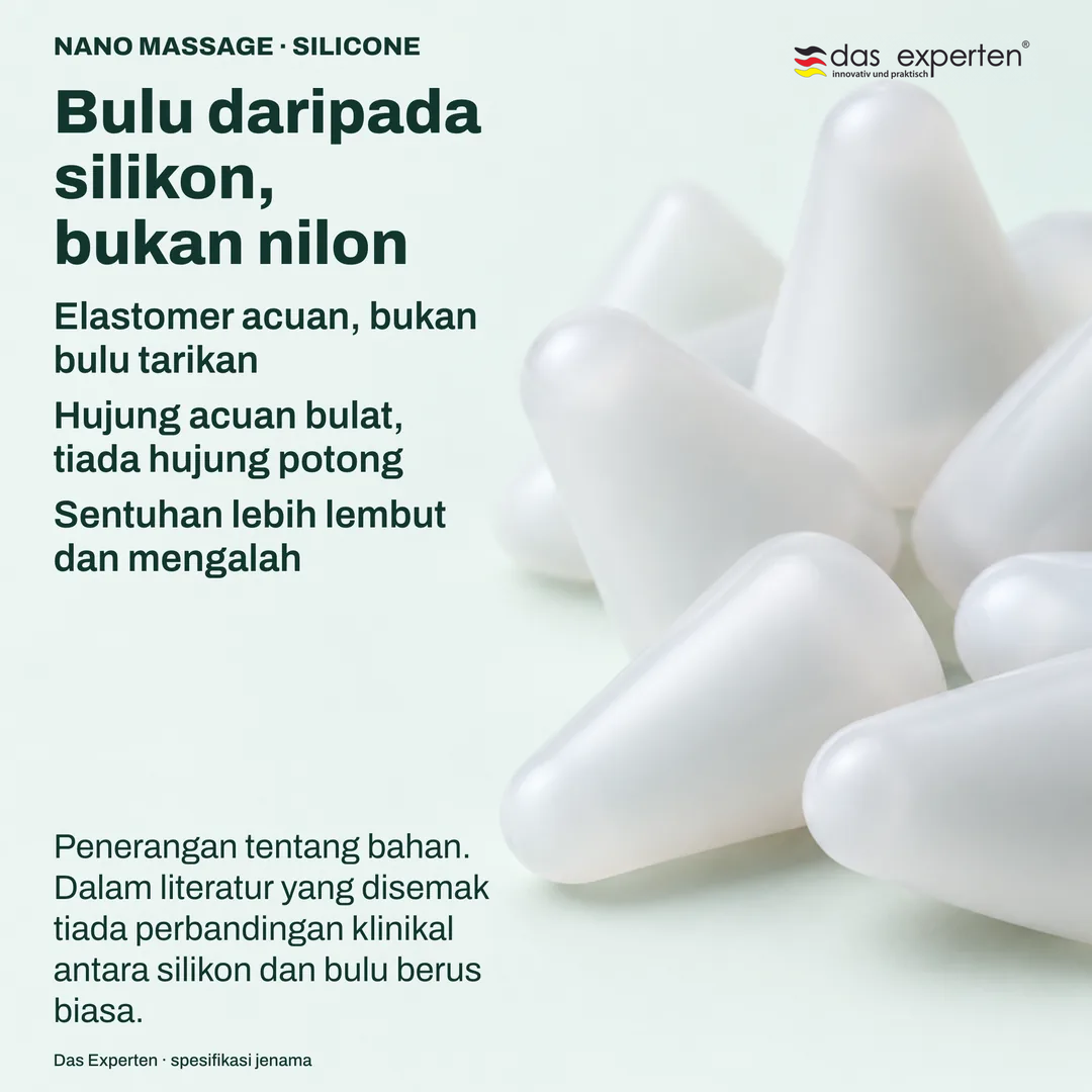 Kajian tekstur hujung elastomer acuan pada skala bukan sebenar: permukaan bahan dan hujungnya yang bulat