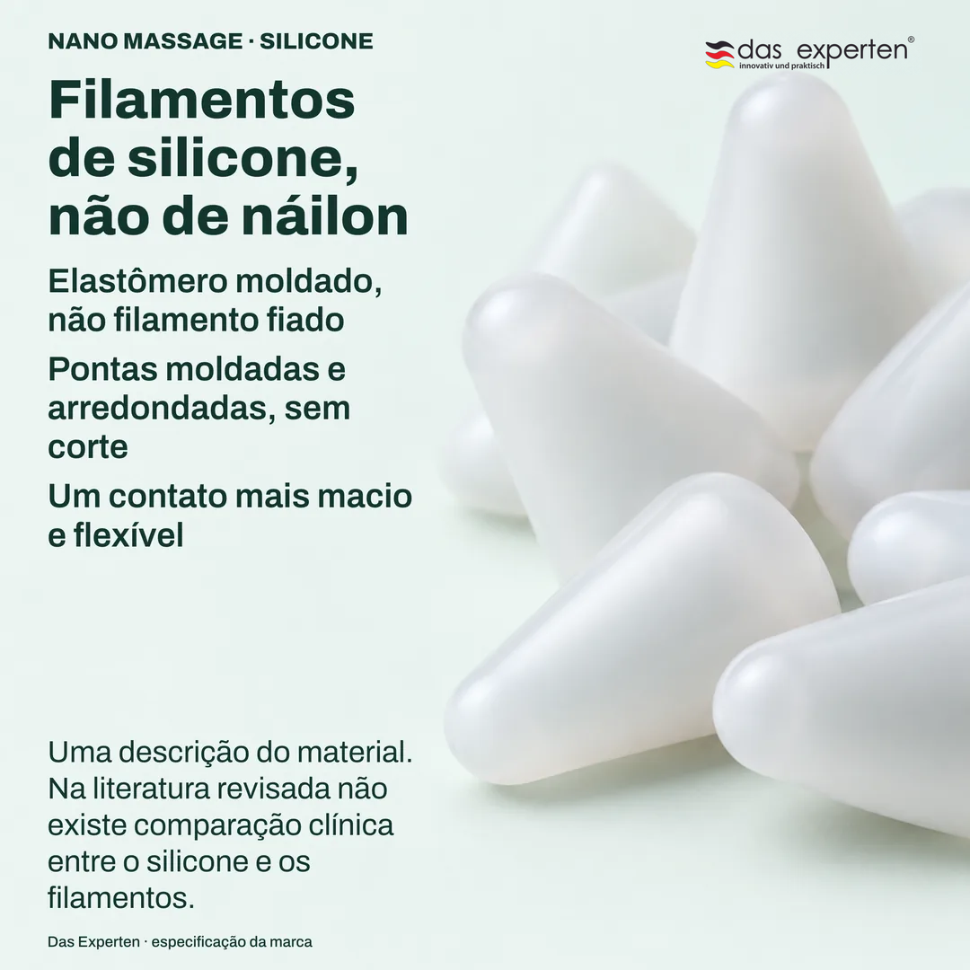 Estudo de textura de pontas de elastômero moldado em escala não literal: a superfície do material e sua extremidade arredondada
