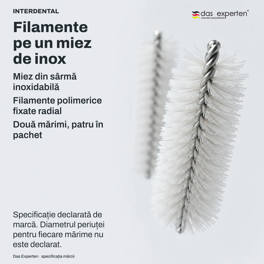 Studiu de construcție: un miez de sârmă cu filamente fixate radial, schemă, plus două repere abstracte de mărime