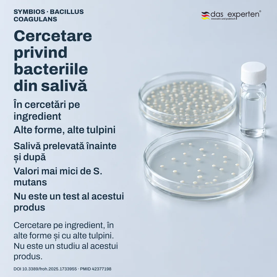 Scenă de laborator: probe de salivă și plăci de cultură etichetate, cercetare pe ingredient, nu pe produs